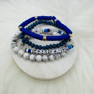 Have Faith Arm Candy Beaded Bracelet